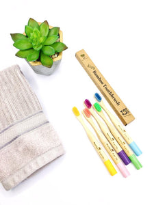 Colorful Bamboo Toothbrushes- For KIDS - Ecophant | kids toothbrush, environmentally friendly product, ecostore, ecofriendly product, ecofriendly house, bamboo toothbrush, bamboo toothbrush kids